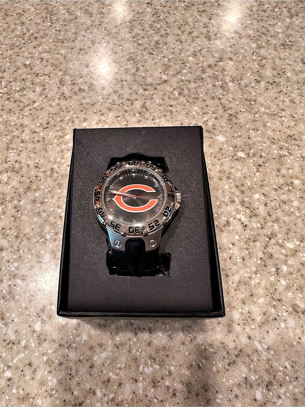NFL Football Watch Black & Silver